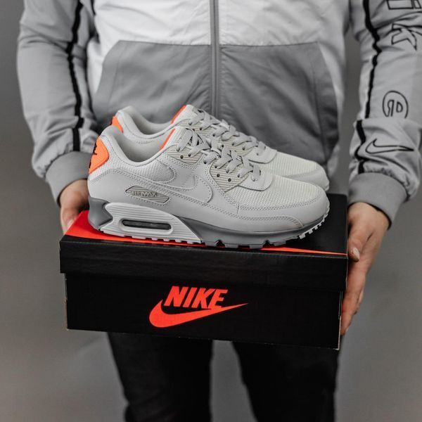 Сірі кросівки унісекс Nike Air Max 90 Grey Orange х Ейр Макс 36 ALL24583 фото