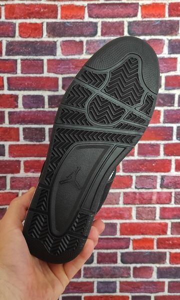 Чоловічі чорні замшеві кросівки Джордан 4 Ретро Jordan Retro 4 Retro Black White 41 ALL08870M фото
