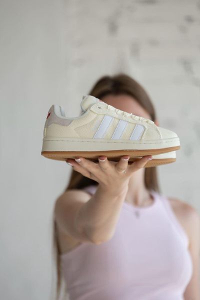 Жіночі бежеві кросівки Adidas Campus 00s Off White Beige White x Адідас Кампус 37 ALL17402 фото