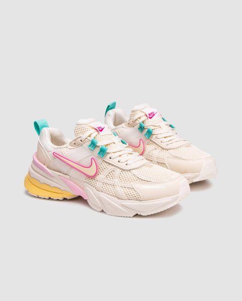 Жіночі бежеві кросівки Nike V2K Runtekk Yellow Cream Pink х Ейр Макс 40 ALL16551 фото