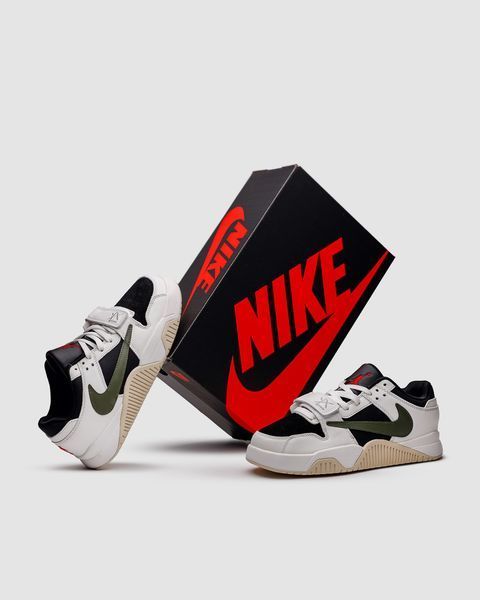 Чоловічі білі кросівки Nike Air Jordan Cut The Check Travis Scott White Green х Джордан 42 ALL17479 фото
