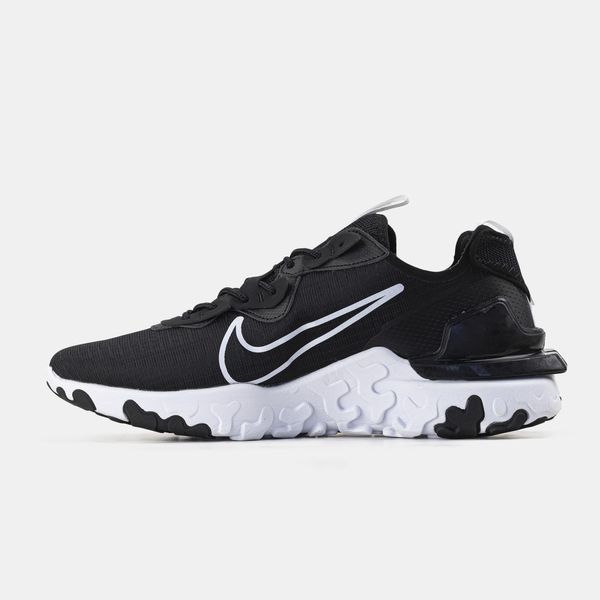 Чорні чоловічі кросівки Nike React Vision Black White х Найк 40 ALL22586 фото