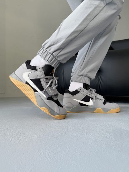 Чоловічі сірі кросівки Nike Air Jordan Cut The Check Travis Scott Grey Black White х Джордан 41 ALL14667 фото