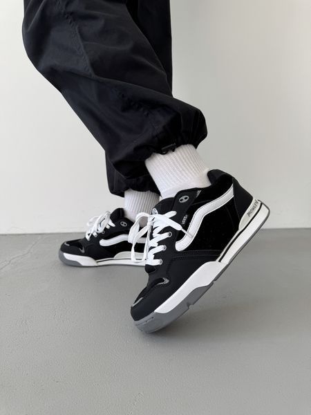 Чорні кеди унісекс Vans Rowley XLT Black White х Ванс 36 ALL18307 фото