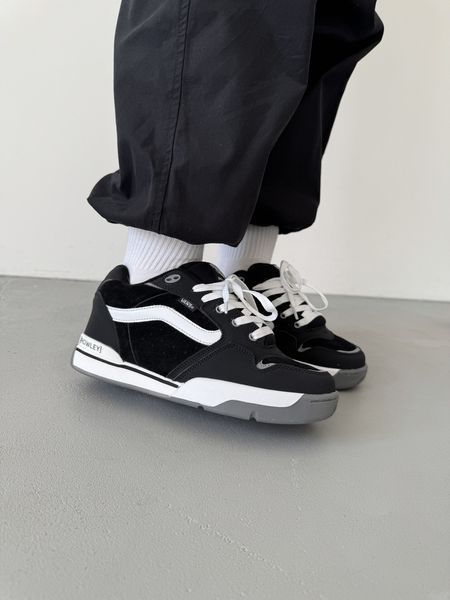 Чорні кеди унісекс Vans Rowley XLT Black White х Ванс 36 ALL18307 фото