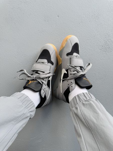 Чоловічі сірі кросівки Nike Air Jordan Cut The Check Travis Scott Grey Black White х Джордан 41 ALL14667 фото