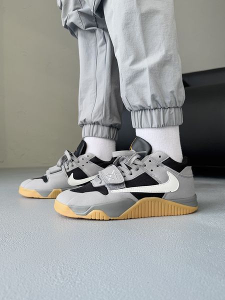 Чоловічі сірі кросівки Nike Air Jordan Cut The Check Travis Scott Grey Black White х Джордан 41 ALL14667 фото