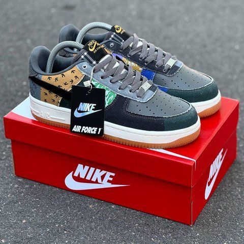 Чоловічі сірі кросівки Nike Air Force 1 Low Grey х Найк Ейр Форс 41 ALL17970 фото