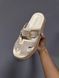 Жіночі бежеві шльопанці Hermes Platform Slides Light Cream х Ермес 36 ALL21411 фото 3