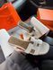Жіночі білі шльопанці Hermes Oran Slippers White х Ермес 36 ALL21633 фото 1