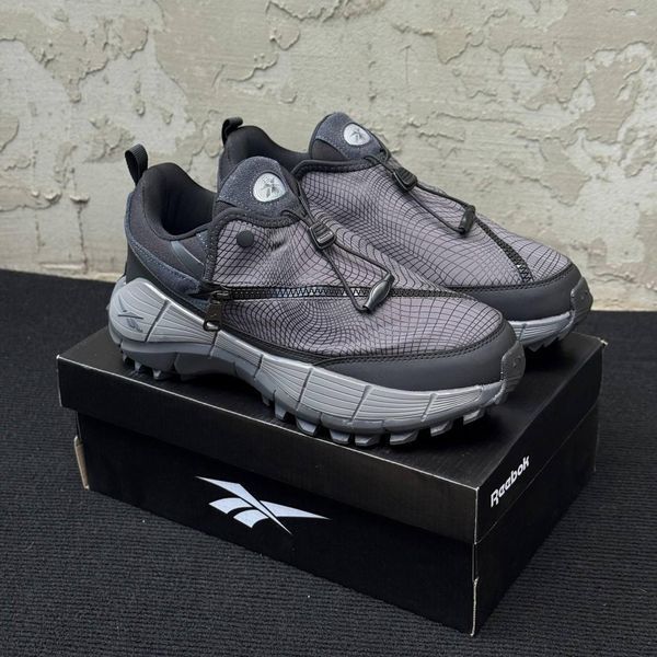 Чоловічі сірі кросівки Reebok Zig Kinetica 2.5 Edge Spyder Grey Black Termo х Рібок 41 ALL21899 фото