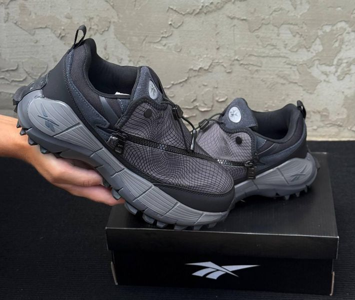Чоловічі сірі кросівки Reebok Zig Kinetica 2.5 Edge Spyder Grey Black Termo х Рібок 41 ALL21899 фото