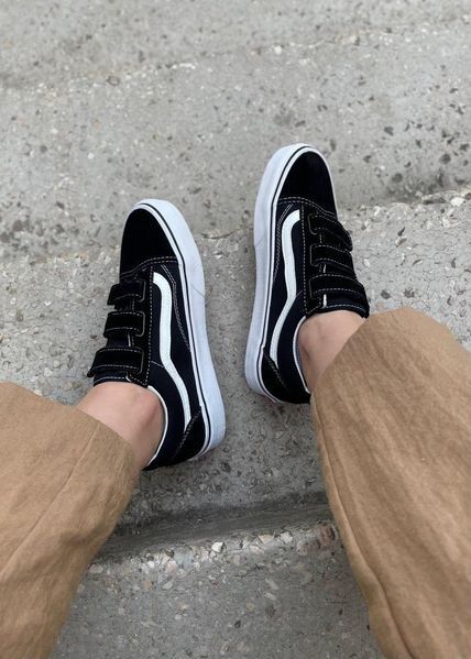 Чорні кеди Vans Old Skool Black White х Ванс 36 ALL12238 фото