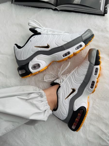 Білі кросівки унісекс Nike Air Max TN White Gray Orange х Ейр Макс ТН Плюс 39 ALL20141 фото