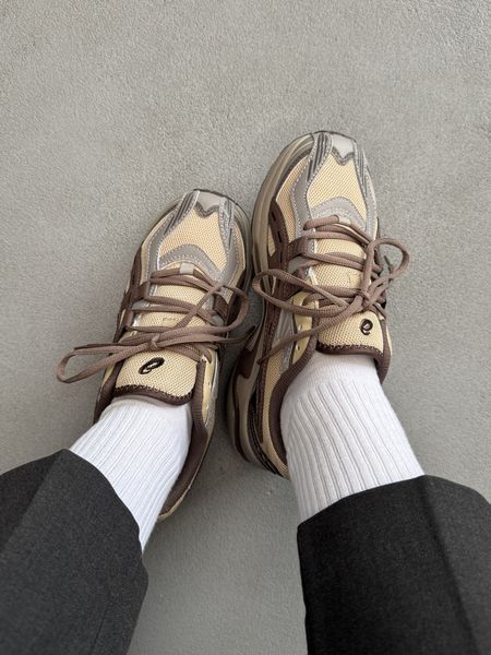 Бежеві кросівки унісекс Asics Gel Preleus Beige Brown Grey х Ассікс 40 ALL14787 фото