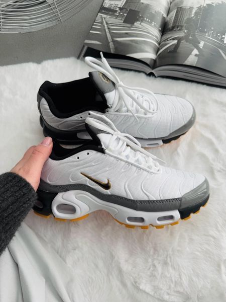 Білі кросівки унісекс Nike Air Max TN White Gray Orange х Ейр Макс ТН Плюс 39 ALL20141 фото