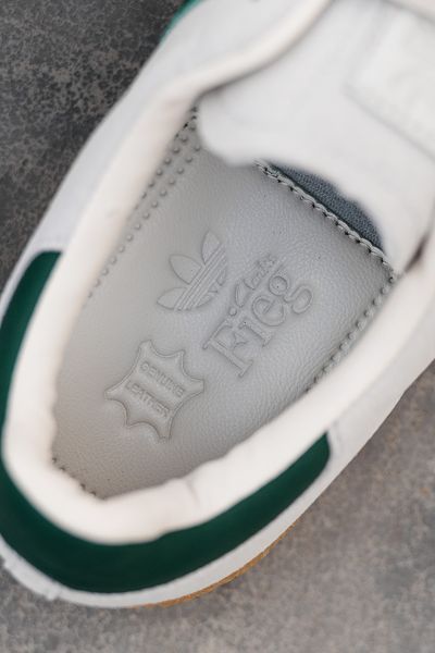Бежеві кросівки замшеві Adidas Samba White Green x Адідас Самба 36 ALL12519 фото