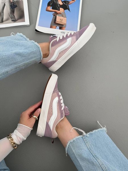 Лілові кеди Vans KNU Plarform Pink Lilac х Ванс 37 ALL16566 фото