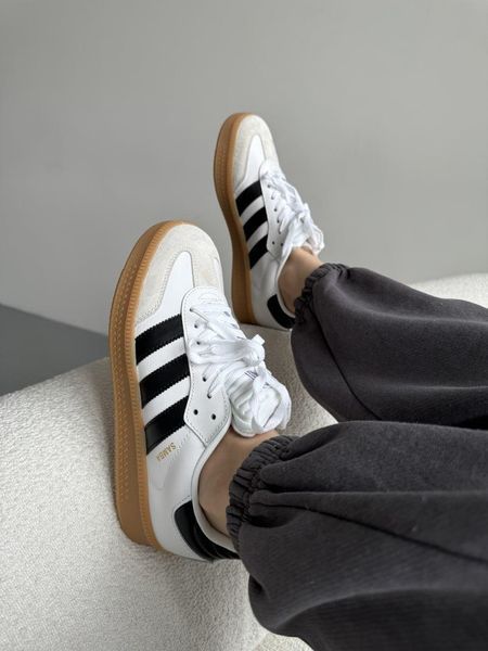 Білі кросівки Adidas Samba XLG White Black Gum Platform x Адідас Самба 36 ALL16063 фото