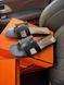 Жіночі чорні шльопанці Hermes Oran Slippers Black х Ермес 36 ALL21632 фото 10