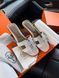 Жіночі білі шльопанці Hermes Oran Slippers White х Ермес 38 ALL21633 фото 6
