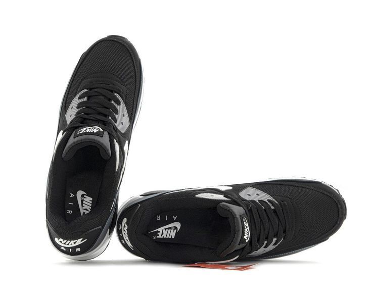 Чоловічі чорні кросівки Nike Air Max 90 Black Grey х Ейр Макс 41 ALL08249 фото