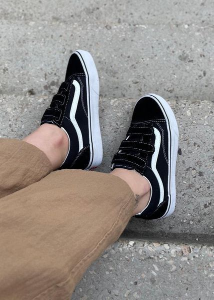 Чорні кеди Vans Old Skool Black White х Ванс 38 ALL12238 фото