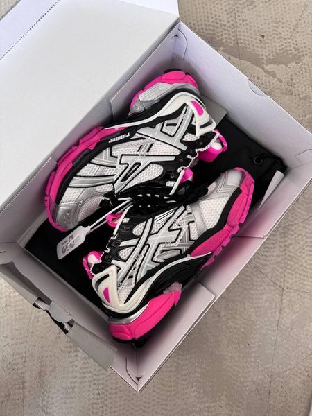 Білі кросівки Balenciaga Runner Trainer White Grey Pink x Баленсіага Раннер 36 ALL15801 фото