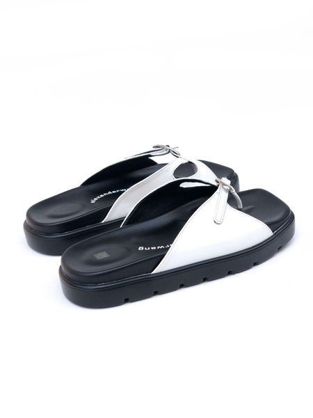 Жіночі білі шльопанці, капці Alexander Wang Slippers White Black х Найк 36 ALL17572 фото