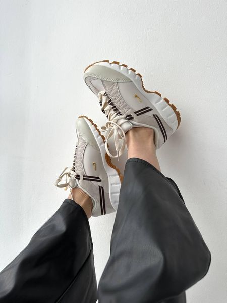 Жіночі бежеві кросівки Nike Air Humara LX Jacquemus Light Bone Gold х Найк 36 ALL10332 фото