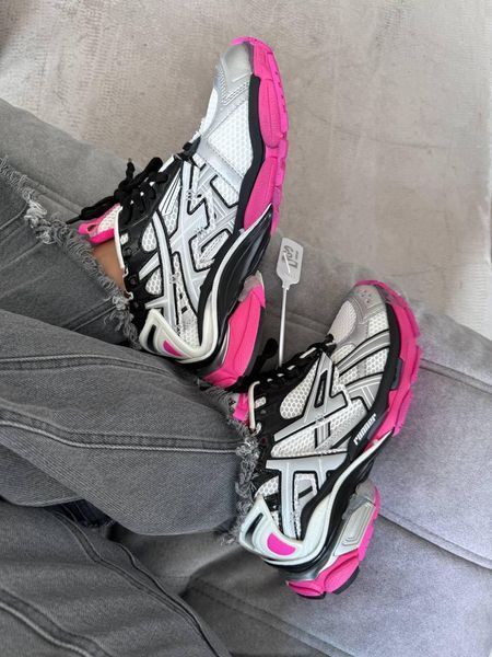 Білі кросівки Balenciaga Runner Trainer White Grey Pink x Баленсіага Раннер 36 ALL15801 фото