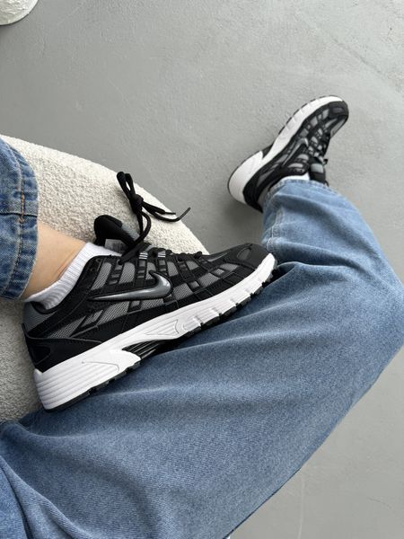 Чорні кросівки унісекс Nike P-6000 Black White х Найк 36 ALL14806 фото