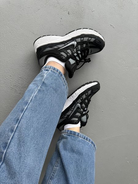 Чорні кросівки унісекс Nike P-6000 Black White х Найк 36 ALL14806 фото