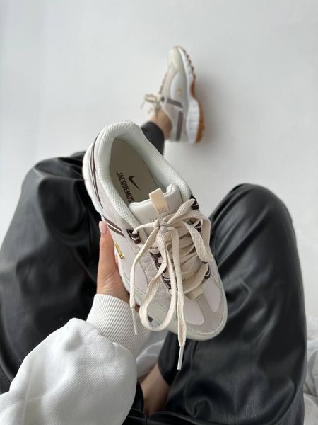 Жіночі бежеві кросівки Nike Air Humara LX Jacquemus Light Bone Gold х Найк 36 ALL10332 фото