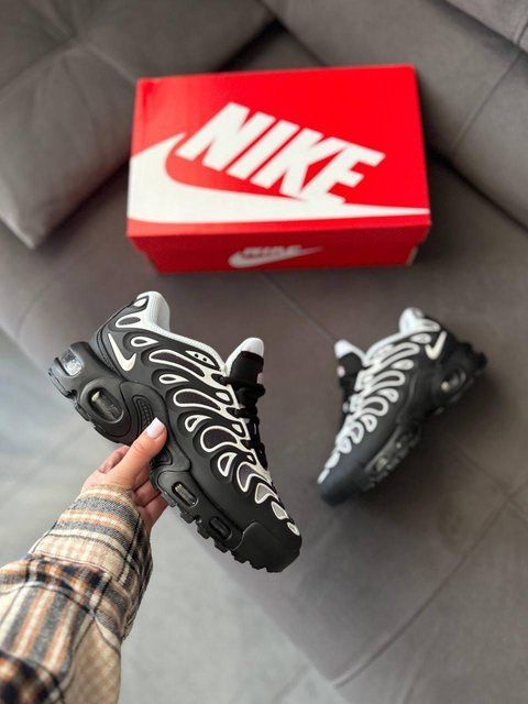 Чорно-білі кросівки унісекс Nike Air Max TN Plus Drift Black White х Ейр Макс ТН Плюс 37 ALL17519 фото