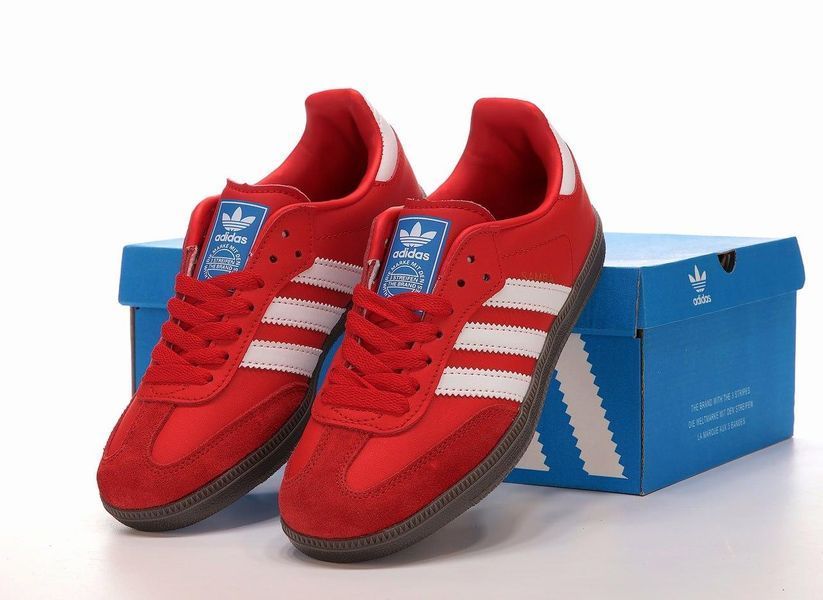 Жіночі кросівки Adidas Samba Red White x Самба 36 ALL12432 фото